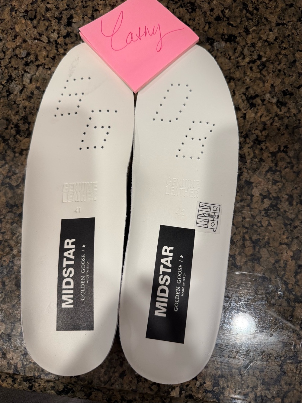Golden Goose Midstar White Leather Insoles